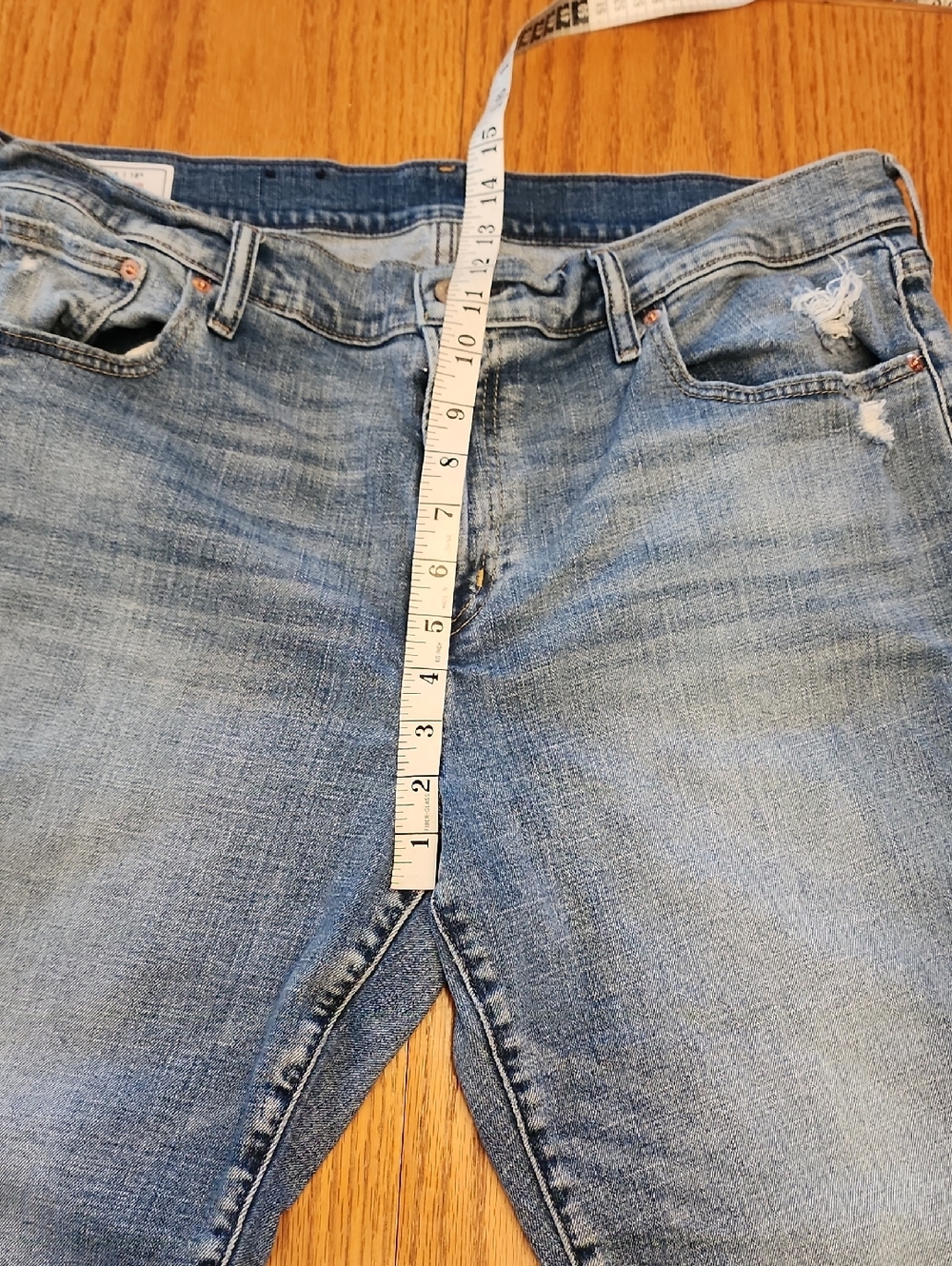 GAP Girlfriend Mid Rise Distressed Cropped Jeans - Picture 8 of 16